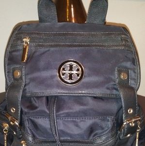 Tory Burch Black Nylon Backpack